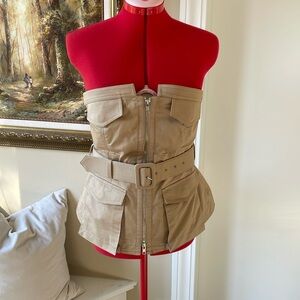 Self Portrait Belted Trench Top